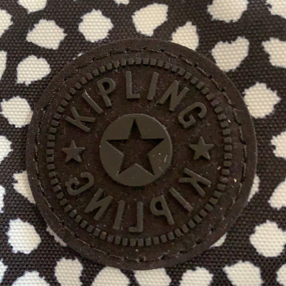 Kipling New With Tags Callie PRT Appaloosa Dots Blue Print 10.5X5X4.5 Crossbody - Picture 9 of 13